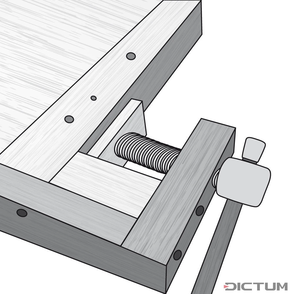Lake Erie Toolworks Wood Shoulder Vice Presse D'établi, Standard – Image 2
