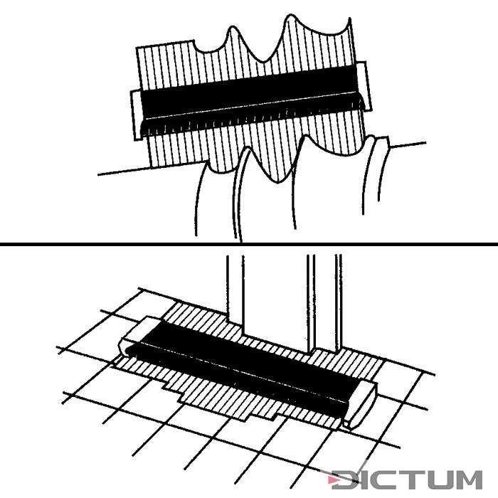 Jauge De Contour Avec Aiguilles En Acier Shinwa, Profondeur 48 Mm 4 Jauge De Contour Avec Aiguilles En Acier Shinwa, Profondeur 48 Mm – Image 2