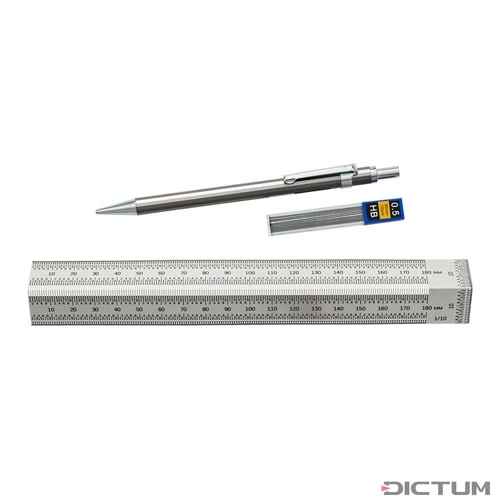 Règle à Tracer De Précision Coudée Hattori, 180 Mm