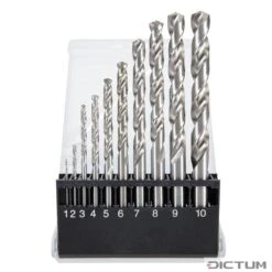 Jeu De Forets Hélicoïdaux » Speed «, Métal, 10 Pièces, En Coffret Polystyrène