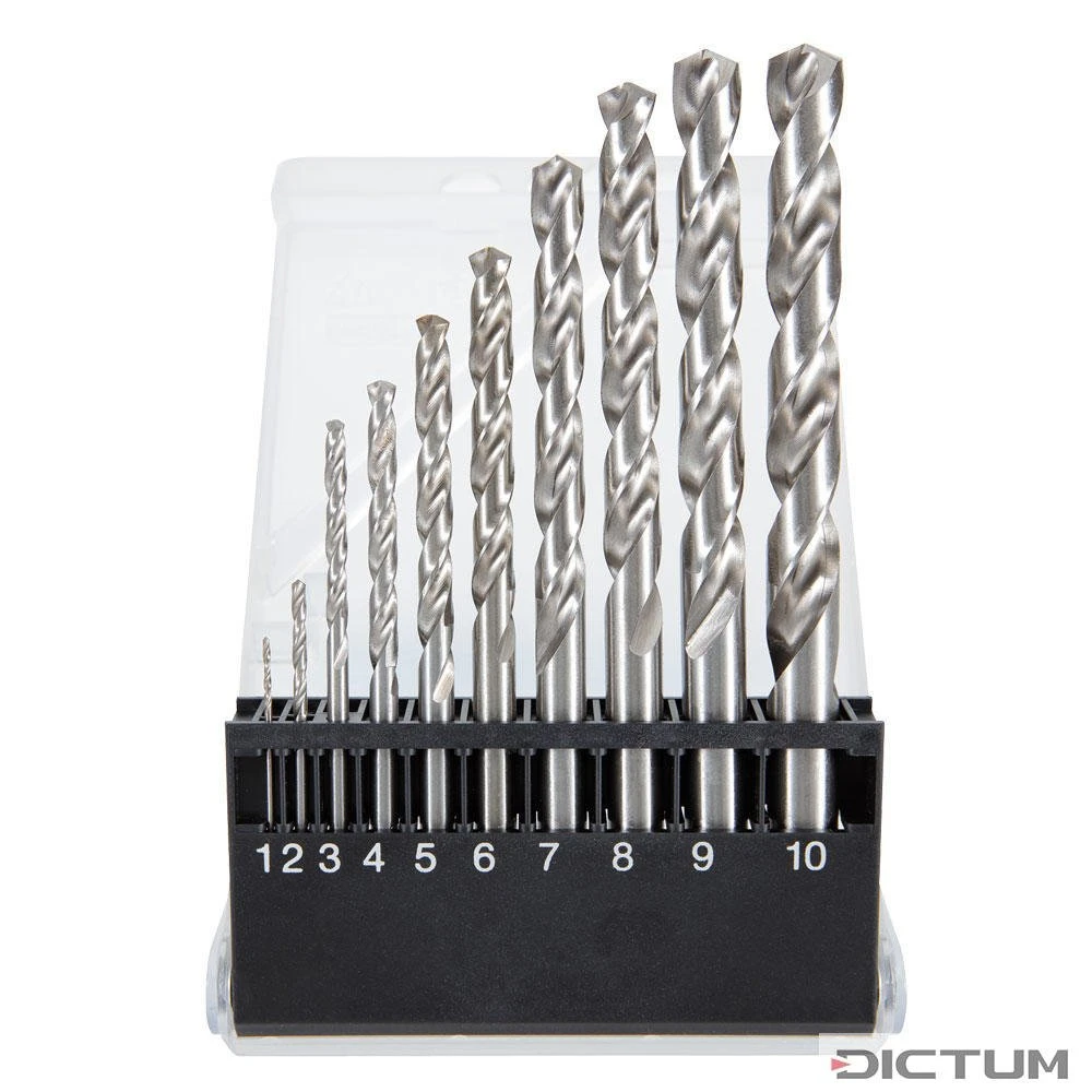 Jeu De Forets Hélicoïdaux » Speed «, Métal, 10 Pièces, En Coffret Polystyrène 3 Jeu De Forets Hélicoïdaux » Speed «, Métal, 10 Pièces, En Coffret Polystyrène