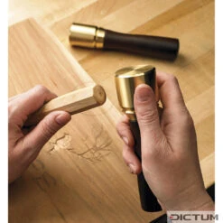 Maillet Veritas Journeymans Petit, Ø 31 Mm, 330 G -Ciseau Outillage Magasin 728868M 01 A WE 8 Veritas Messingkl pfel WZ jpg c2