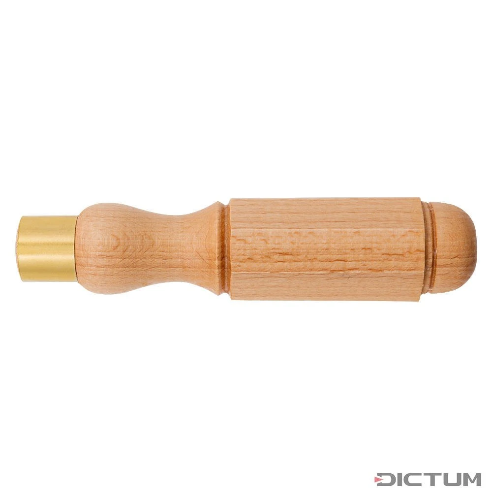 Crown Manche En Hêtre, Forme Octogonale, Diamètre De La Virole 22 Mm