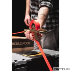 Sangle D'arrimage QUICKLOADER Avec Mécanisme D'enroulement, 800 Kg, 4,2 M/2 P. -Ciseau Outillage Magasin 732023M 01 A WE 8 QUICKLOADER Spanngurt mit automatischer Aufwicklung 800 kg 4 2 m WZ jpg c1